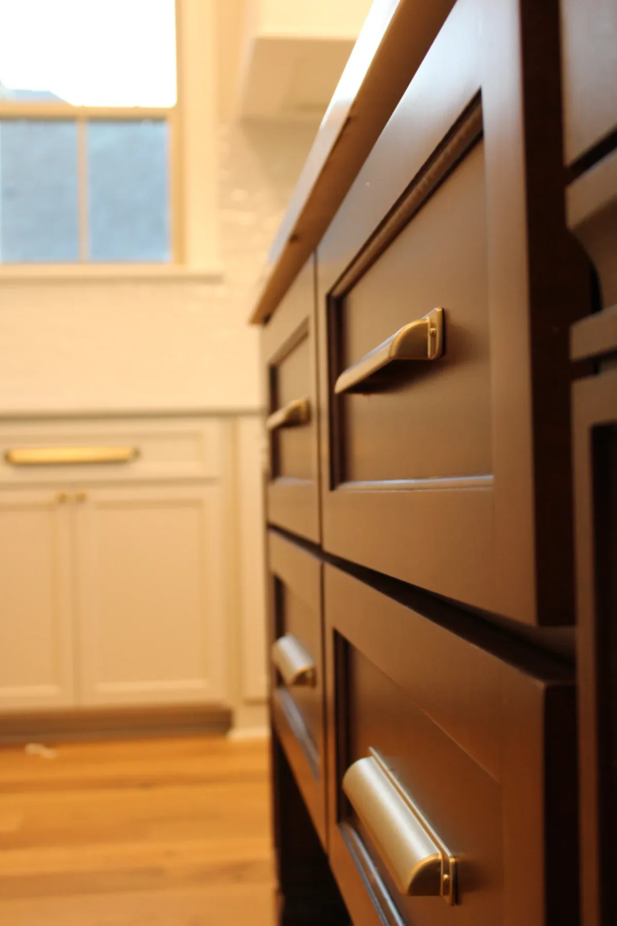 Wood cabinets and hardware can give your home the accent you love.