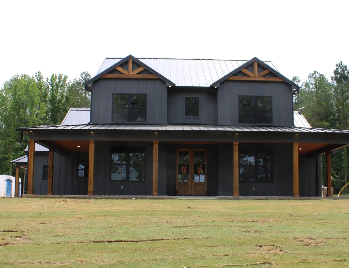 The Gresham plan exterior front.