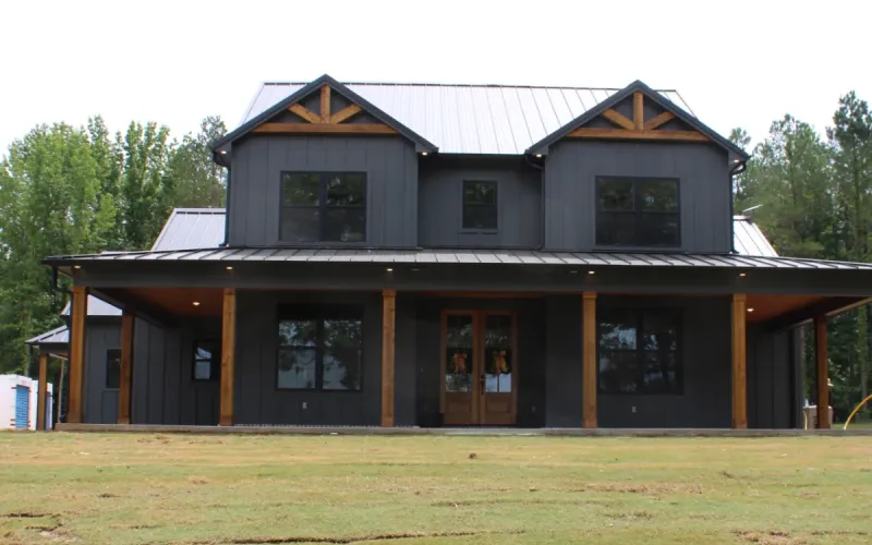 The Gresham plan exterior front.